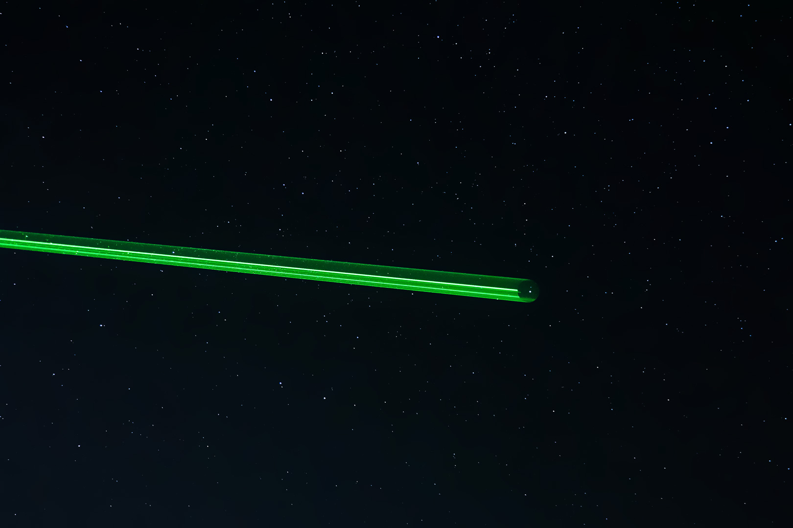 Laser pointing at North Star