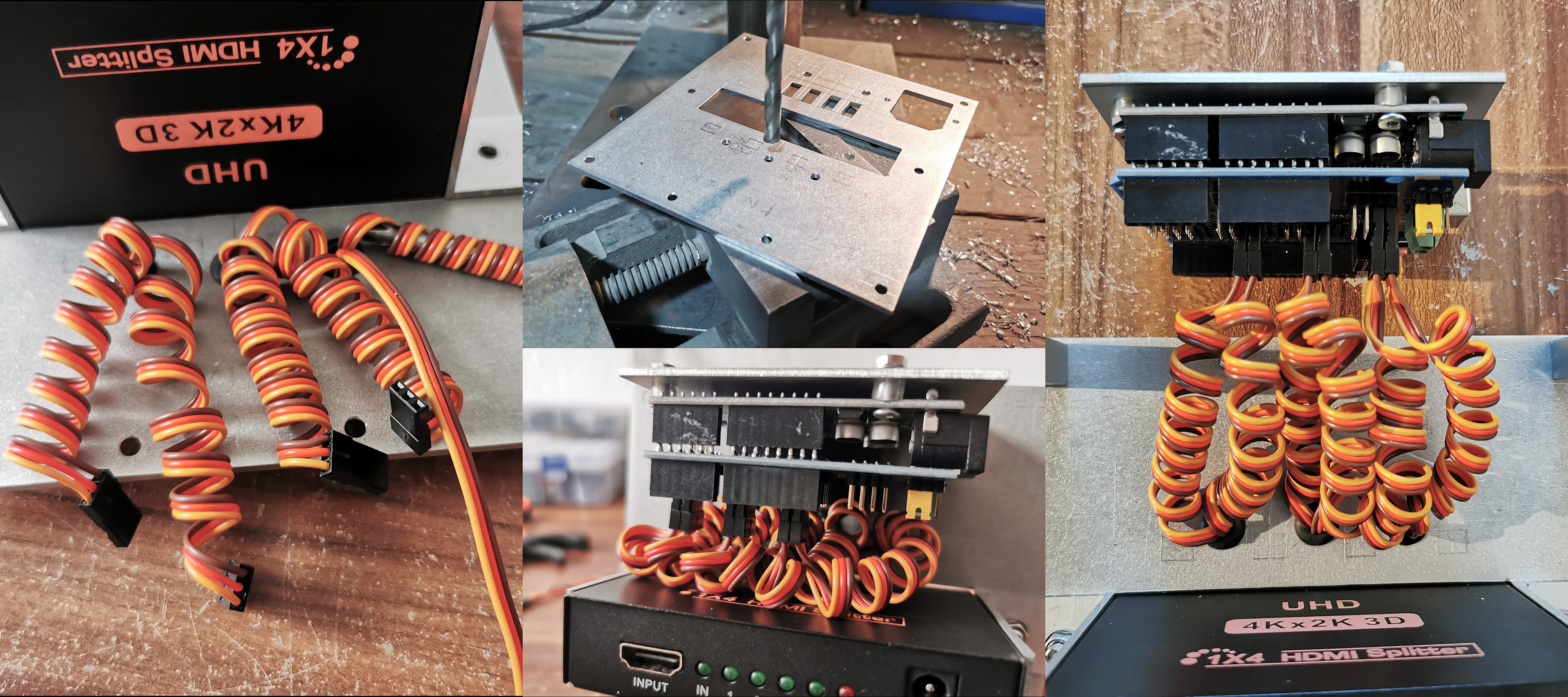 Arduino servo shield mounted