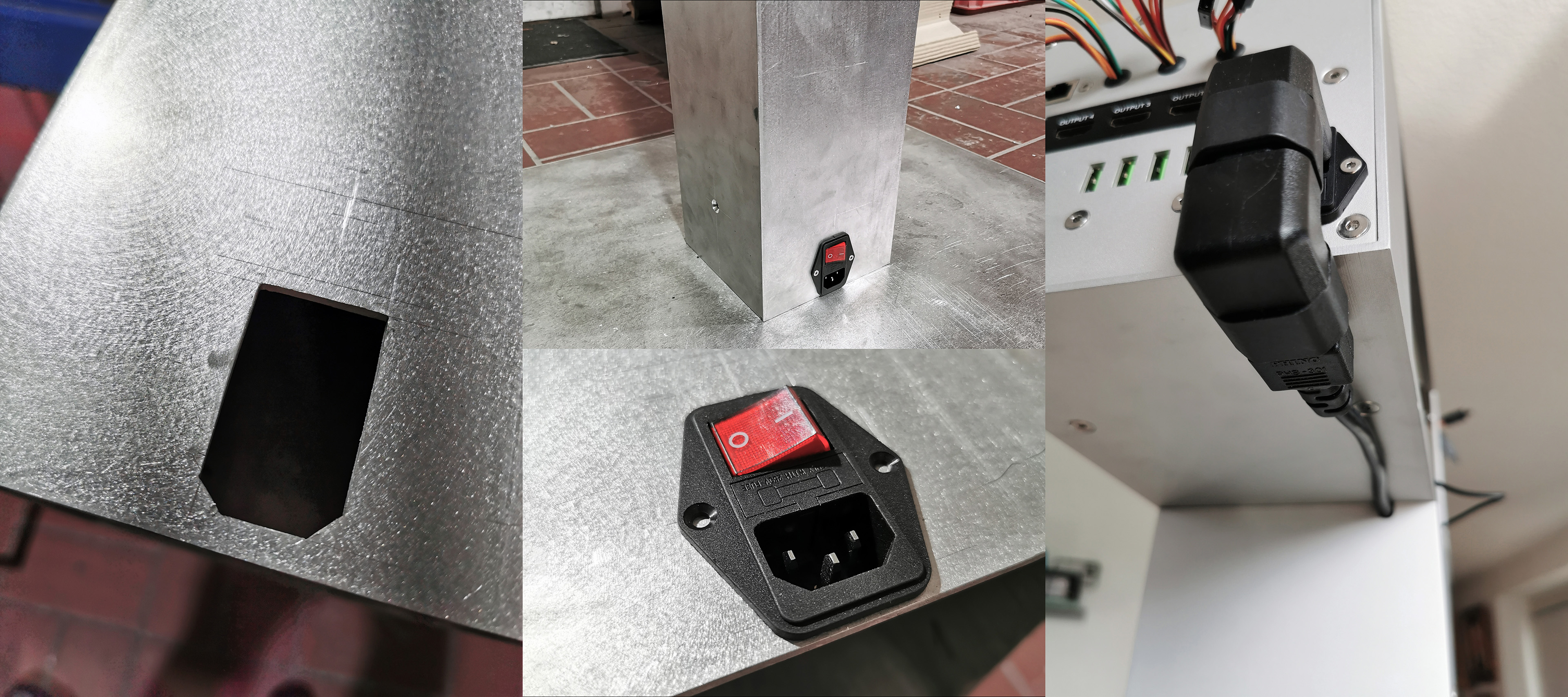 Base with power socket