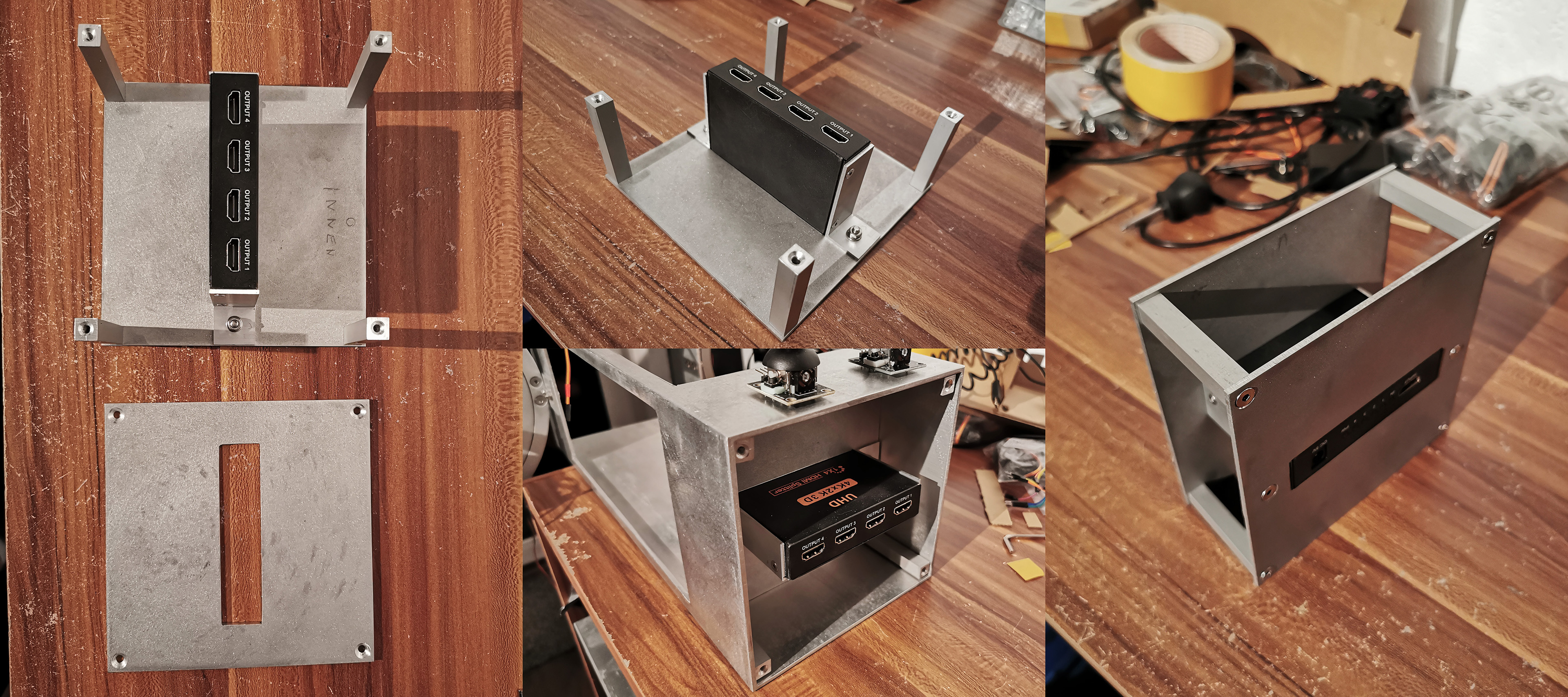 Electronics box with cable management