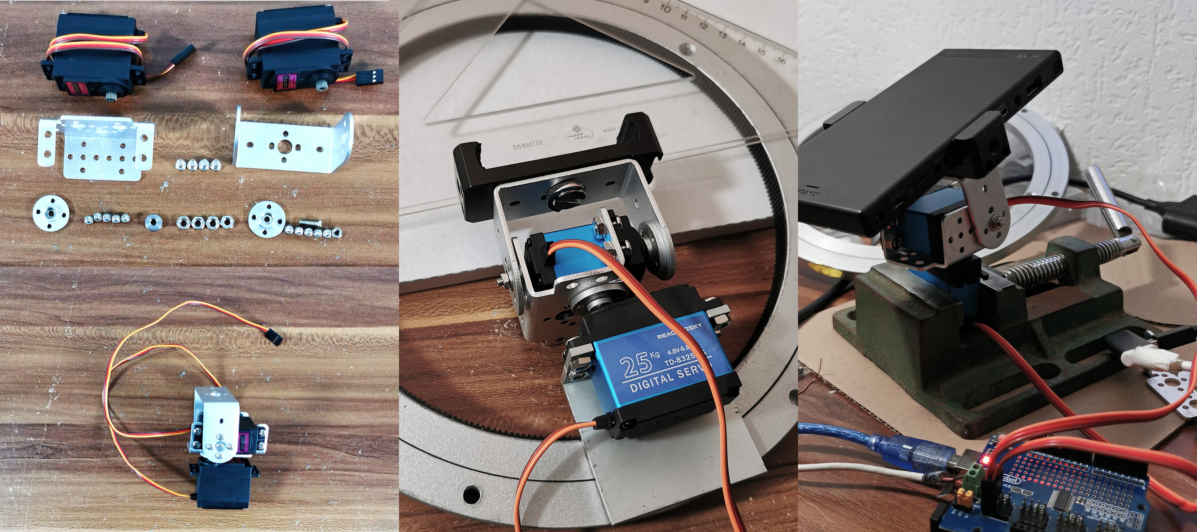 Pan tilt bracket assembly