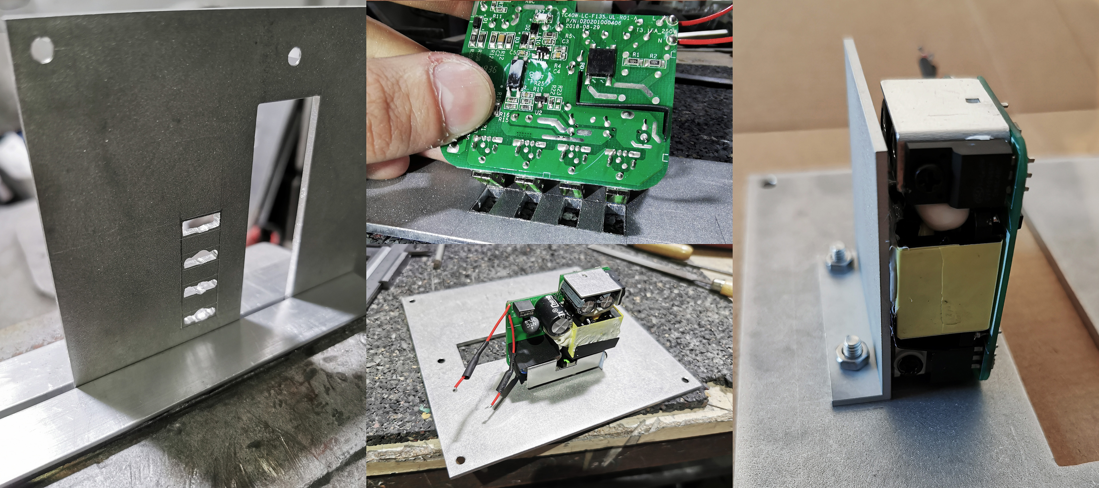 Power supply boards installation