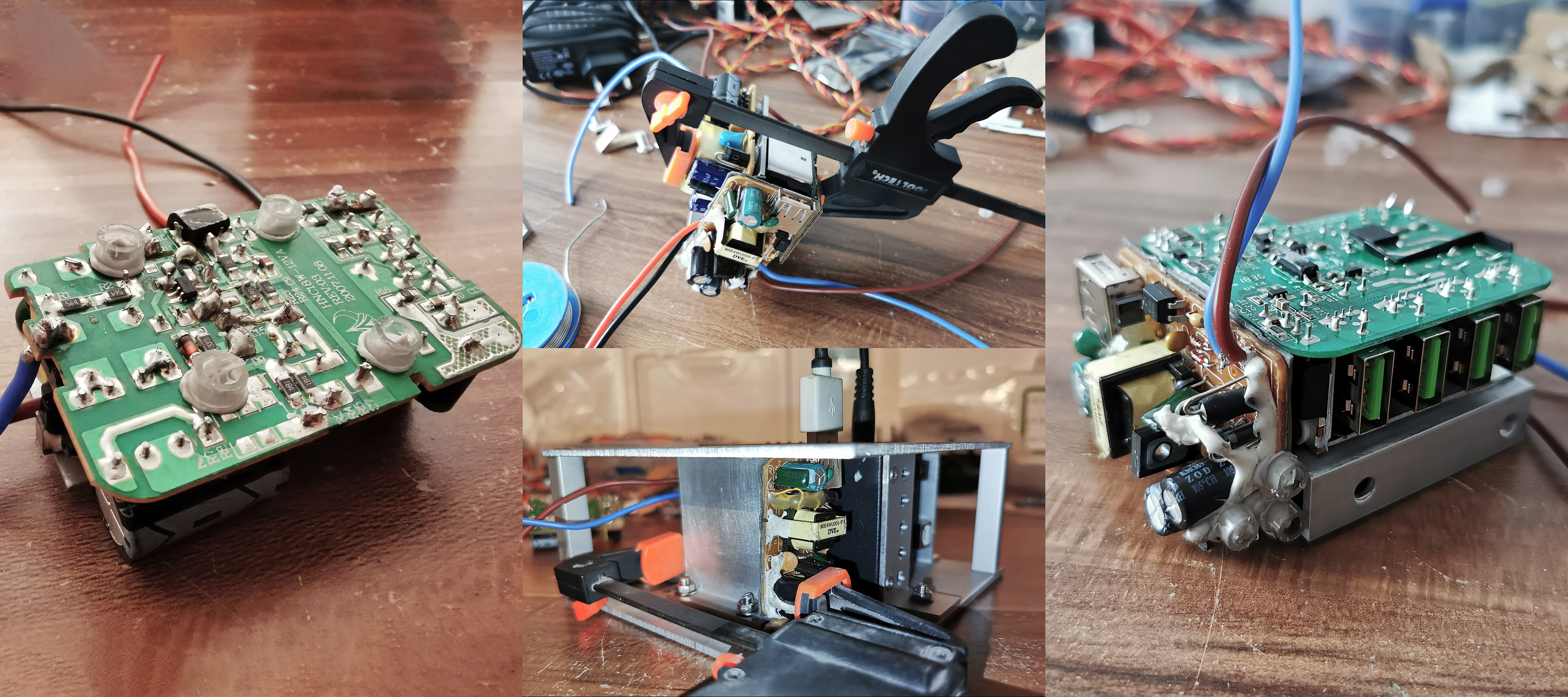 Power supply boards installation