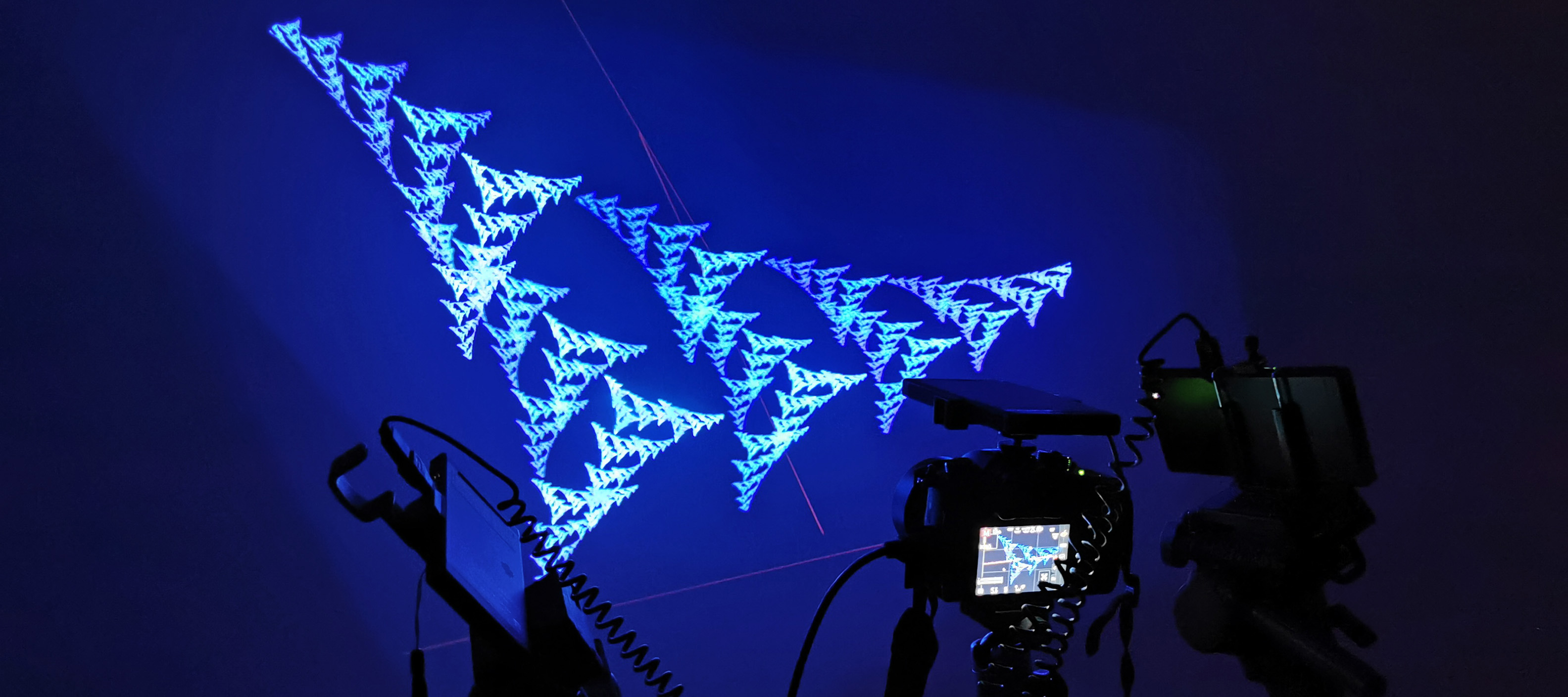 Testing projectors on tripods